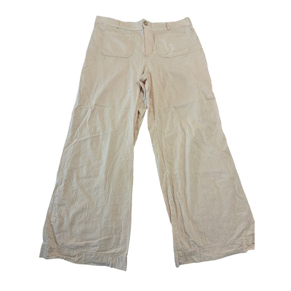 LOFT Palmer Wide Leg Striped Pants